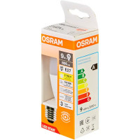 Лампа светодиодная Osram свеча 9Вт 806Лм E27 теплый белый свет