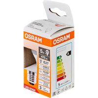 Лампа светодиодная Osram шар 5Вт 470Лм E27 нейтральный белый свет