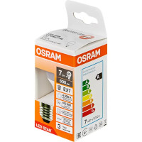 Лампа светодиодная Osram шар 7Вт 600Лм E27 нейтральный белый свет