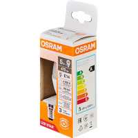 Лампа светодиодная Osram свеча 5Вт 470Лм E14 нейтральный белый свет