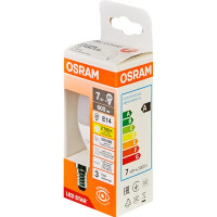 Лампа светодиодная Osram свеча 7Вт 600Лм E14 теплый белый свет