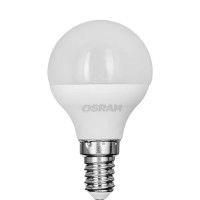 Лампа светодиодная Osram шар 7Вт 600Лм E14 теплый белый свет