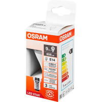 Лампа светодиодная Osram шар 9Вт 806Лм E14 нейтральный белый свет