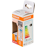 Лампа светодиодная Osram шар 9Вт 806Лм E14 холодный белый свет