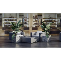 Габион-кашпо 40х40х40 см оцинкованная сталь серый