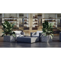 Габион-кашпо 40х40х80 см оцинкованная сталь серый