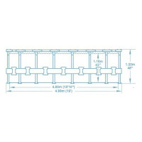 Каркасный бассейн Bestway 5612Z BW 488x122 см