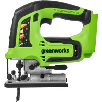 Лобзик аккумуляторный бесщеточный Greenworks GD24JS, 24 В Li-ion, без АКБ и ЗУ