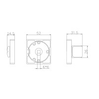 Дверные ручки Edson WC15Q3, с запиранием, цвет графит