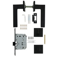 Дверные ручки Edson WC11Q2, с запиранием, цвет черный