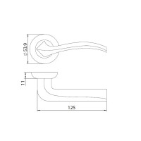 Дверные ручки Edson EDS-23H-R1, цвет бронза