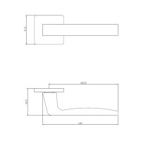 Дверные ручки Edson EDS-183H-Q2, цвет белый