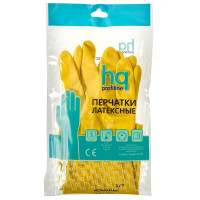 Перчатки латексные Profiline HQ размер 10/XL, с хлопковым напылением