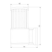 Светильник уличный Elektrostandard Techno 1410 1xE27x60W IP54, цвет черный