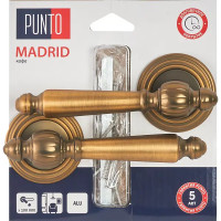 Дверные ручки Punto Madrid, без запирания, цвет кофе