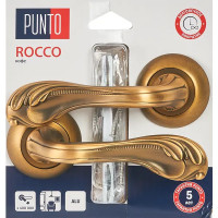 Дверные ручки Punto Rocco, без запирания, цвет кофе