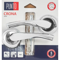 Дверные ручки Punto Crona, без запирания, цвет хром