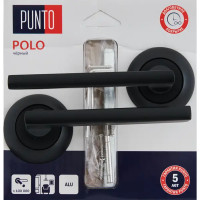 Дверные ручки Punto Polo, без запирания, цвет черный