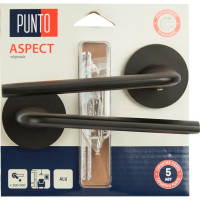 Дверные ручки Punto Aspect, без запирания, цвет черный