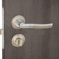 Дверные ручки 67 SN, с запиранием, комплект, цвет никель