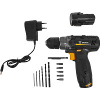 Дрель-шуруповерт аккумуляторная Deko GCD12DU3 063-4097, 12 В Li-ion 2x1.5 Ач