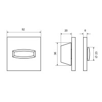 Накладка фиксатор Palladium Z 220 BK GF цвет графит