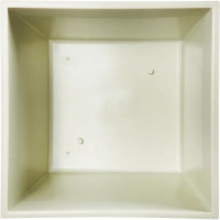 Кашпо для цветов Idea Ротанг 32x32x56.5 см v 18 л пластик белый