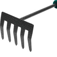 Грабли садовые Новосад 33см пластик цвет серый