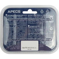 Цилиндр Apecs Pro, 45x35 мм, ключ/вертушка, цвет золото