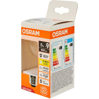 Лампа светодиодная Osram А E27 220/240 В 5 Вт груша 600 лм теплый белый свет