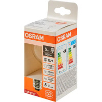 Лампа светодиодная Osram А E27 220/240 В 5 Вт груша 600 лм нейтральный белый свет