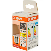 Лампа светодиодная Osram P E27 220/240 В 4 Вт шар 470 лм теплый белый свет