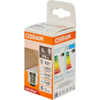 Лампа светодиодная Osram P E27 220/240 В 6 Вт шар 806 лм нейтральный белый свет
