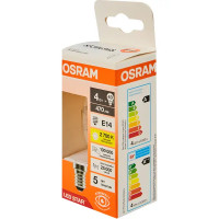 Лампа светодиодная Osram В E14 220/240 В 4 Вт свеча 470 лм теплый белый свет