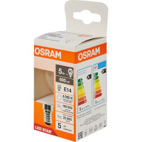 Лампа светодиодная Osram P E14 220/240 В 5 Вт шар 600 лм нейтральный белый свет