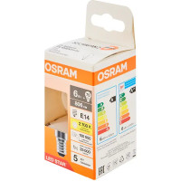 Лампа светодиодная Osram P E14 220/240 В 6 Вт шар 806 лм теплый белый свет