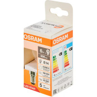 Лампа светодиодная Osram P E14 220/240 В 6 Вт шар 806 лм нейтральный белый свет