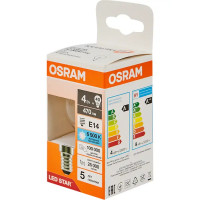 Лампа светодиодная Osram P E14 220/240 В 4 Вт шар 470 лм холодный белый свет