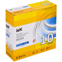 Комплект светодиодной ленты IEK Неон 2835B120 120 диод 8 Вт/м 220 В 80 мм IP65 10 м синий свет