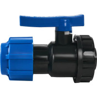 Кран разъемный ПНД Политэк 32x3/4\