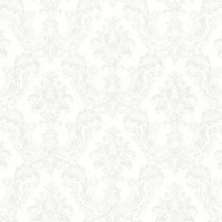 Обои флизелиновые Артекс Офелия белые 1.06 м 10737-01