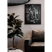 Картина на холсте Бэд кот 40x50 см
