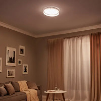 Светильник настенно-потолочный светодиодный 48203.40.72.77WT-WT с пультом управления 17 м² регулируемый цвет света цвет белый