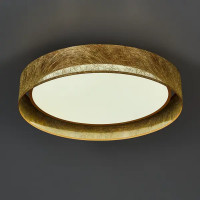 Светильник настенно-потолочный светодиодный 72 Вт с пультом управления 17 м² регулируемый цвет света цвет золотистый