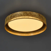 Светильник настенно-потолочный светодиодный 72 Вт с пультом управления 17 м² регулируемый цвет света цвет золотистый