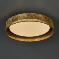 Светильник настенно-потолочный светодиодный 72 Вт с пультом управления 17 м² регулируемый цвет света цвет золотистый