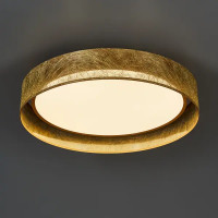 Светильник настенно-потолочный светодиодный 72 Вт с пультом управления 17 м² регулируемый цвет света цвет золотистый