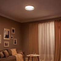 Светильник настенно-потолочный светодиодный 72 Вт с пультом управления 17 м² регулируемый цвет света цвет золотистый