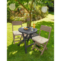 Подушка для садовой мебели Linen Way 44x44 см цвет кремовый