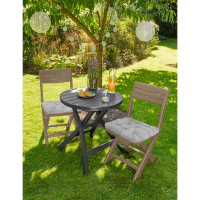 Подушка для садовой мебели Linen Way 44x44 см цвет серый